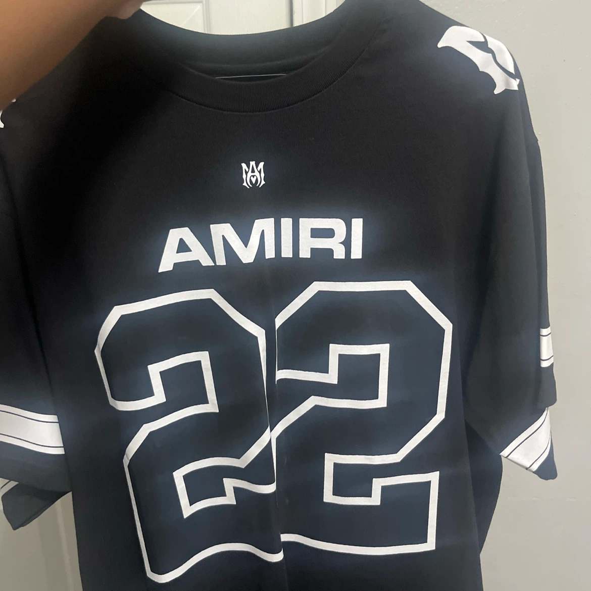 AMIRI "22" Black Jersey T-Shirt