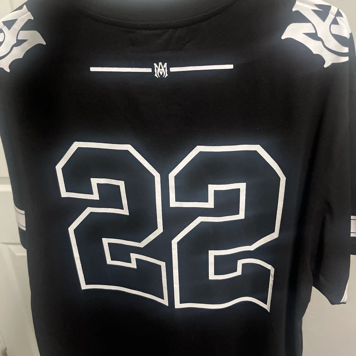AMIRI "22" Black Jersey T-Shirt - photo 2