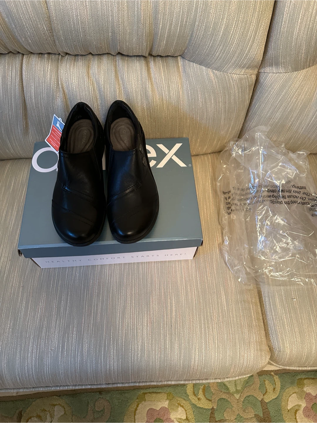 Aetrex Black Slip-On Loafers