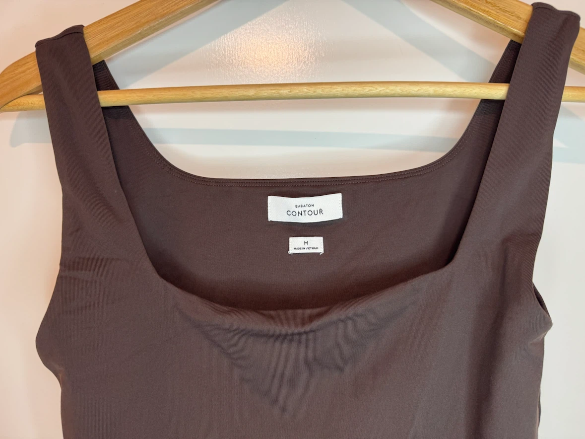 Aritzia Babaton Contour Bodysuit Brown Sleeveless Size M - photo 5