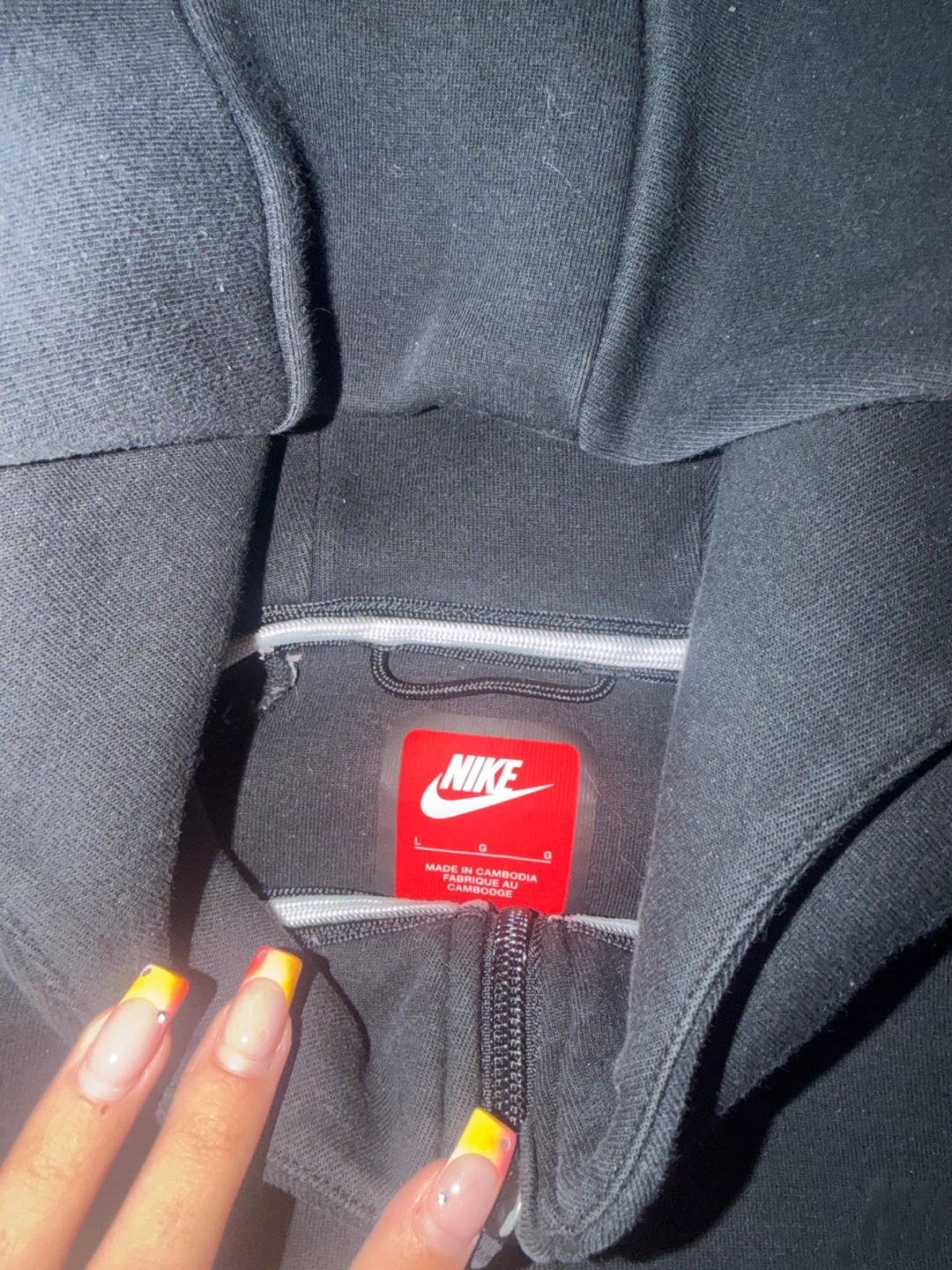Nike Tech Fleece Full Zip Hoodie Black Size L - photo 2