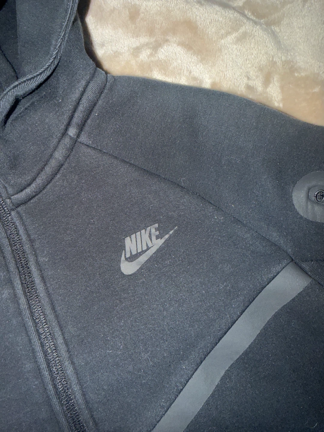 Nike Tech Fleece Full Zip Hoodie Black Size L - photo 3