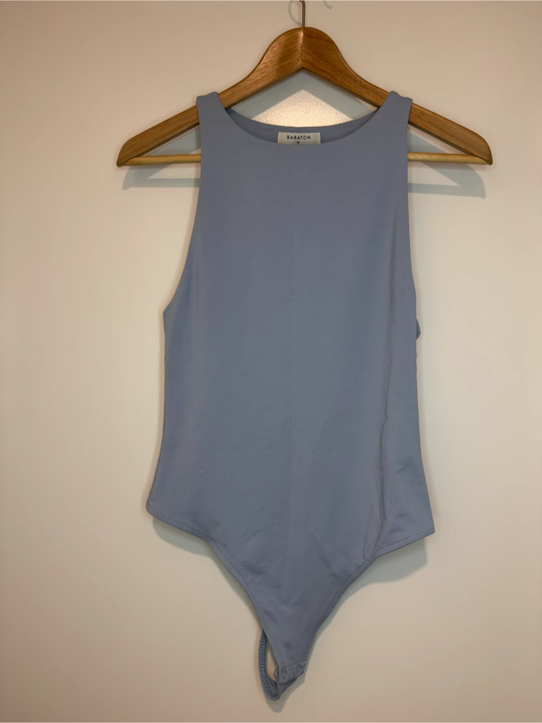 Aritzia Babaton Contour High Neck Bodysuit Blue Size M
