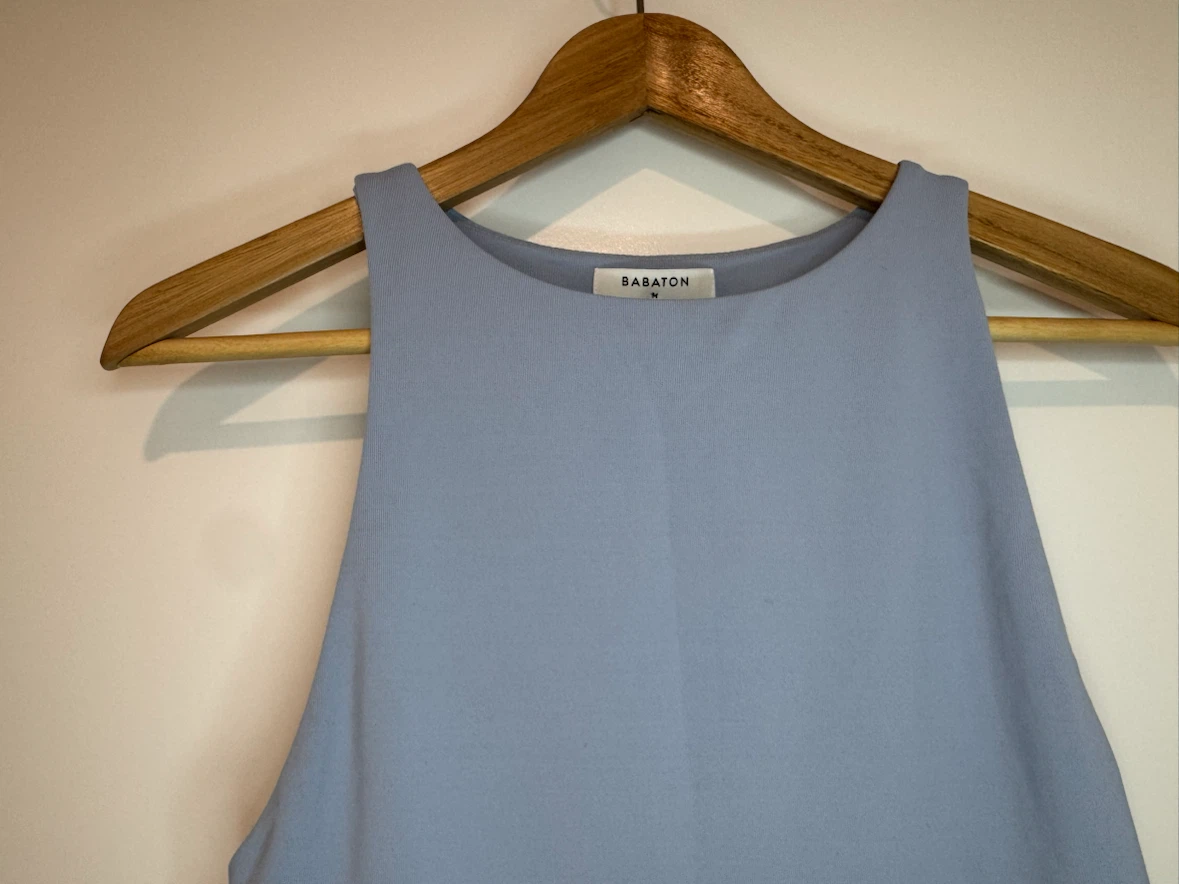 Aritzia Babaton Contour High Neck Bodysuit Blue Size M - photo 4