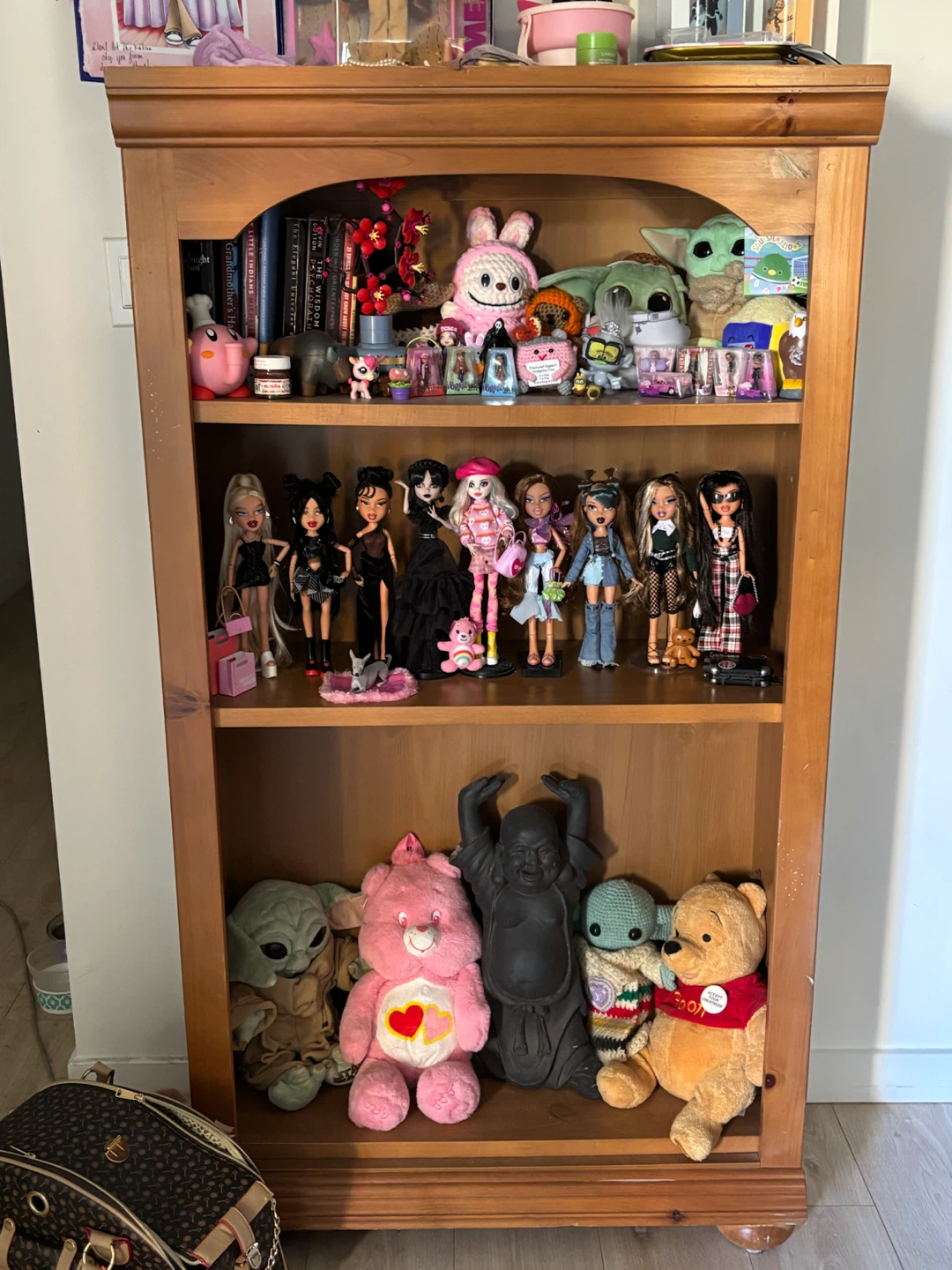 Wooden Curio Cabinet/Bookcase
