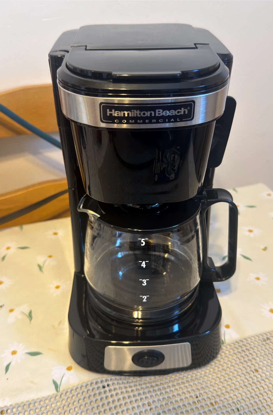 Hamilton Beach Commercial 5-Cup Coffee Maker with Glass Carafe