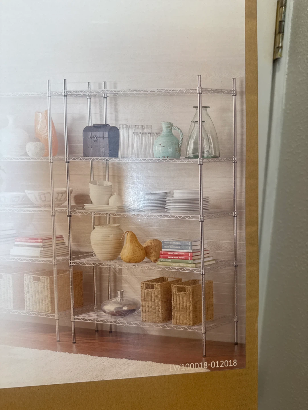 Style Selections 5-Tier Chrome Shelving Unit - photo 3