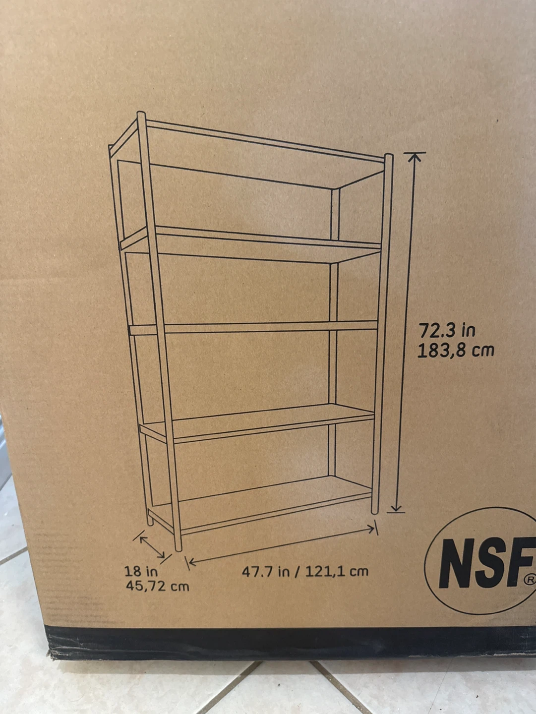 Style Selections 5-Tier Chrome Shelving Unit - photo 2