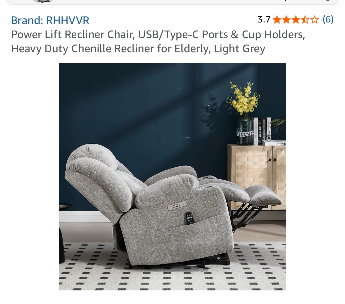 Power lift recliner chair 100 good got to go today - photo 2