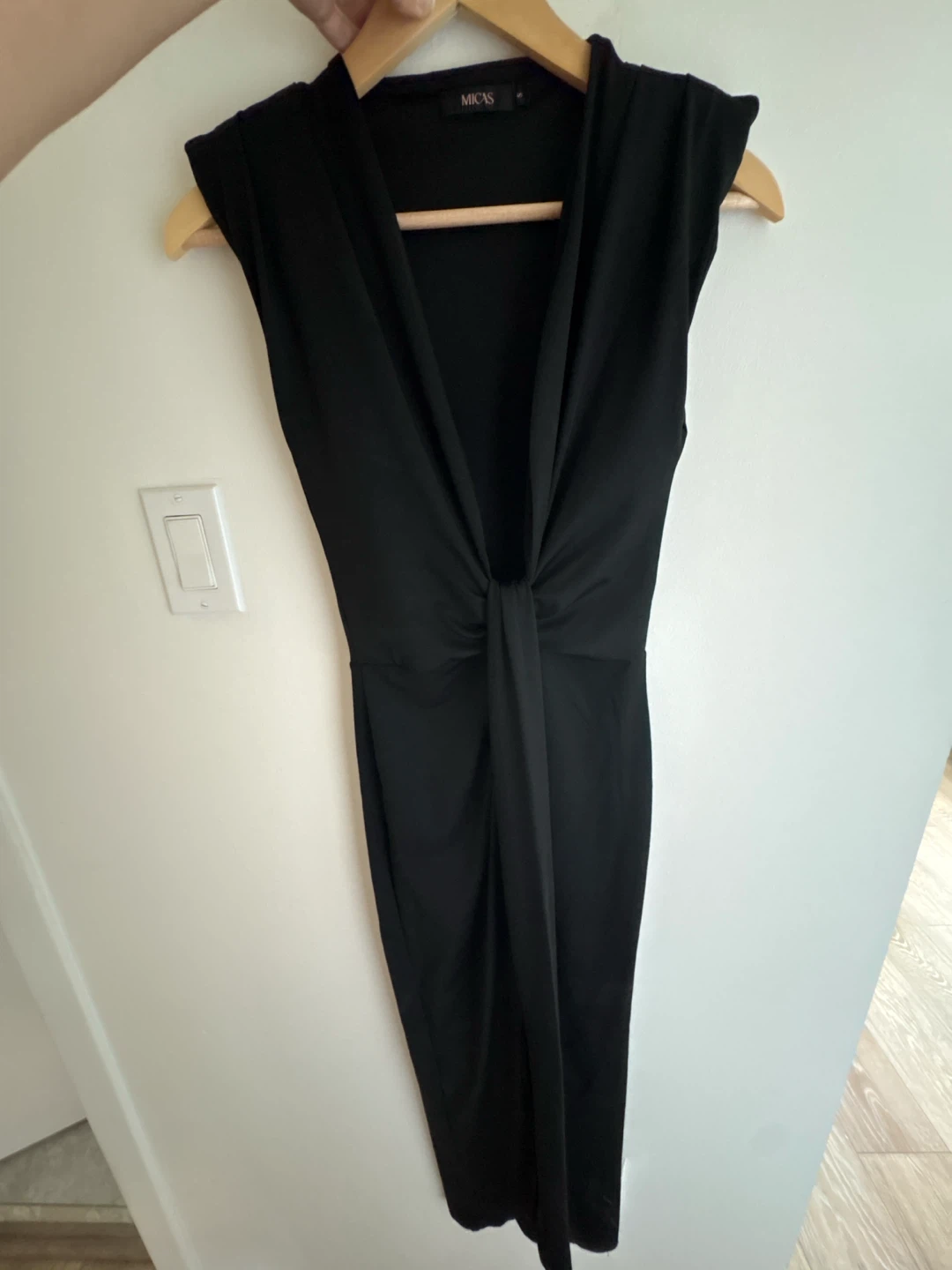 MICAS Black Knot Front Dress - photo 3