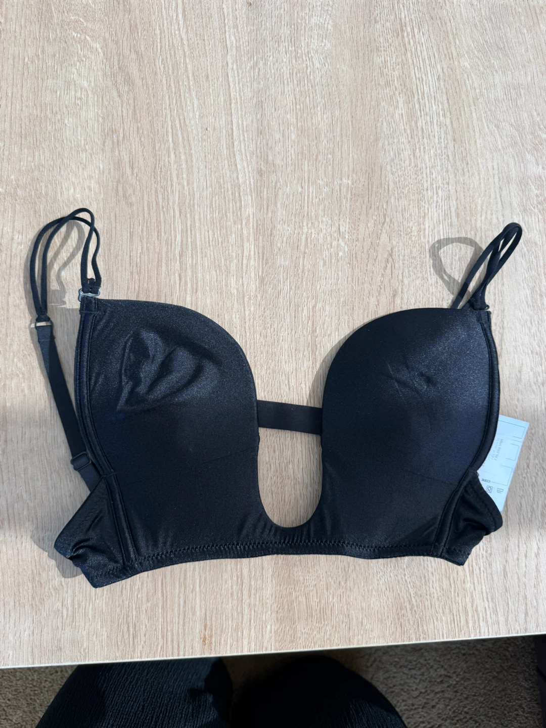 Black Plunge Bra
