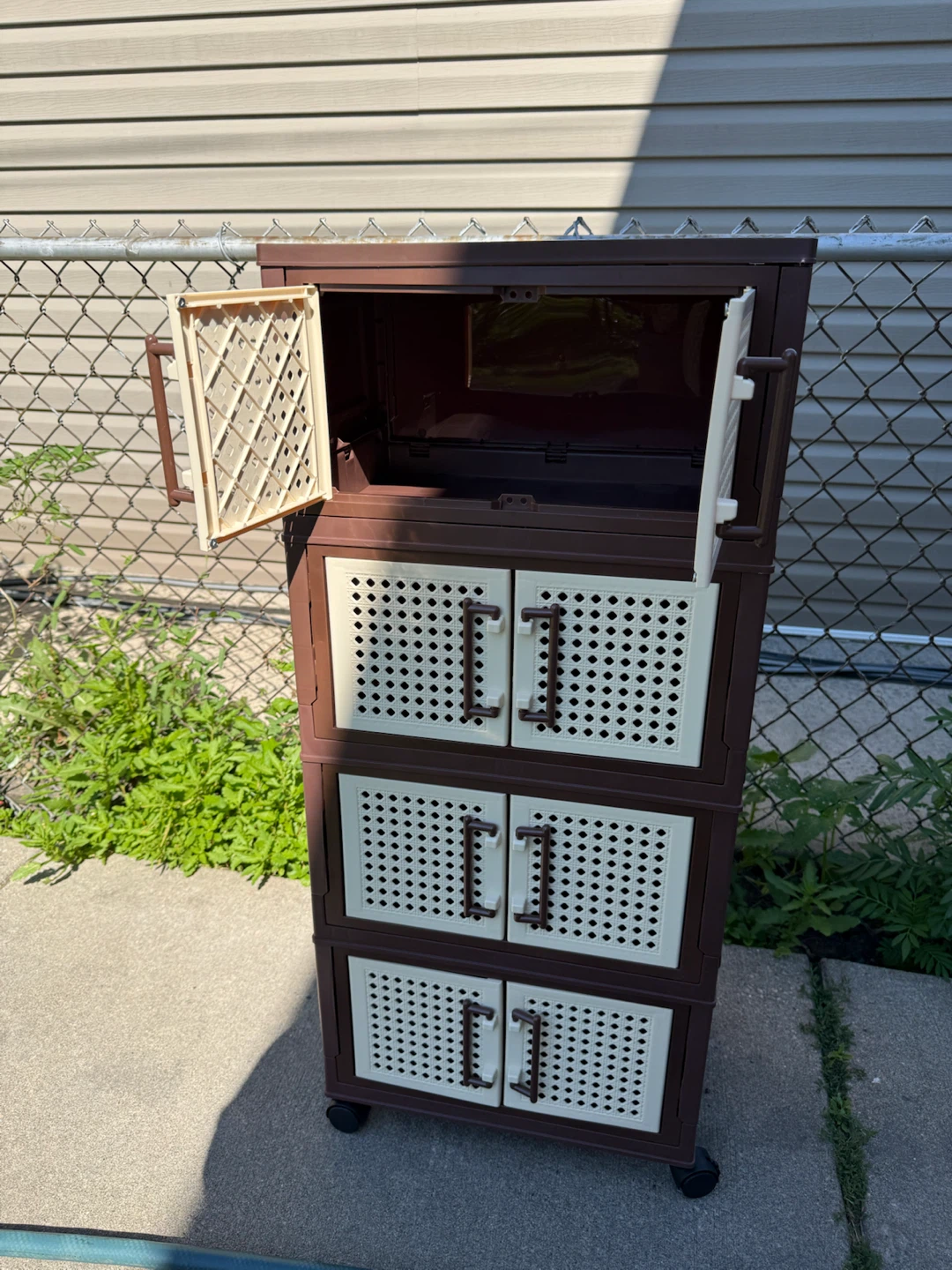4-Drawer Storage Cabinet with Wheels