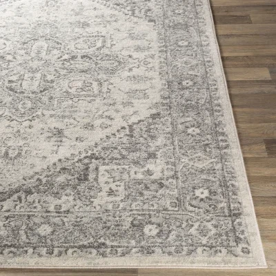 Livabliss Persian Style Area Rug - Grey and White - photo 3