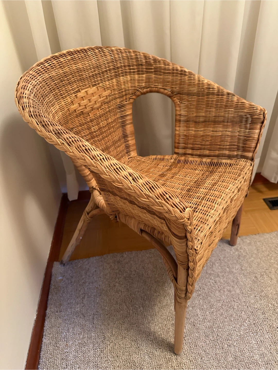 IKEA Wicker Accent Chair - photo 2