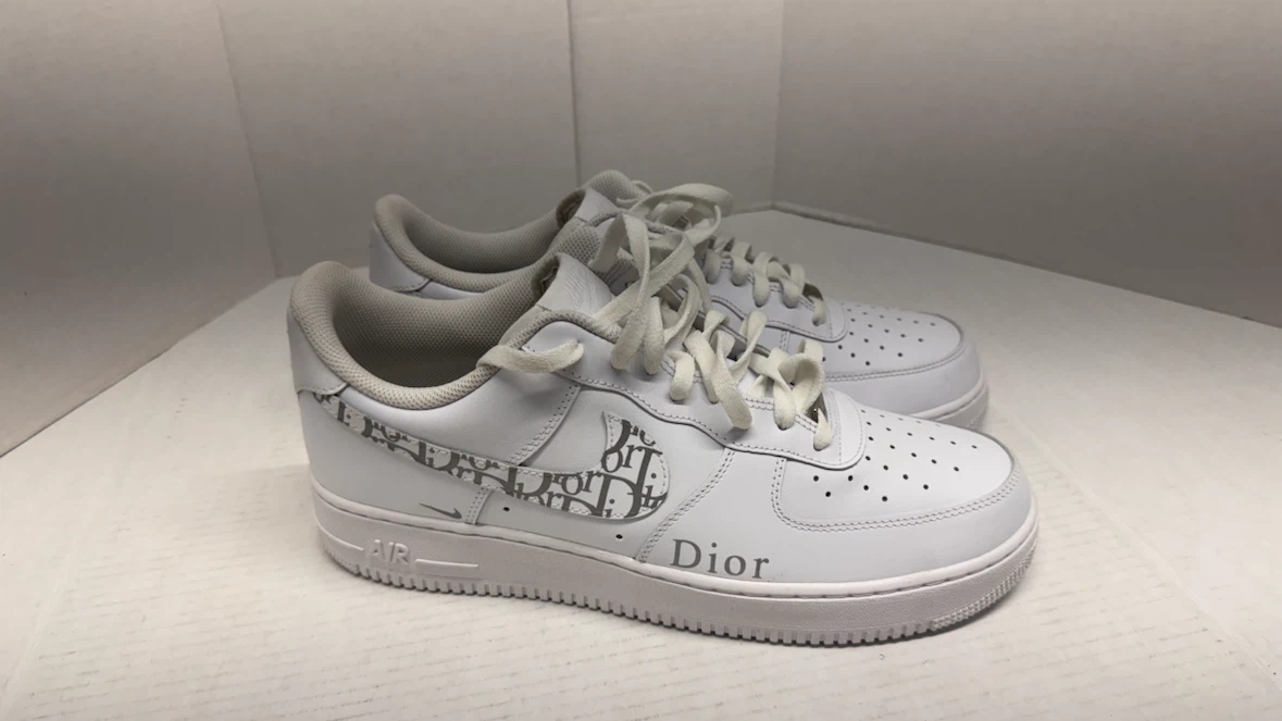 Nike Air Force 1 Dior Custom Sneakers - US 13