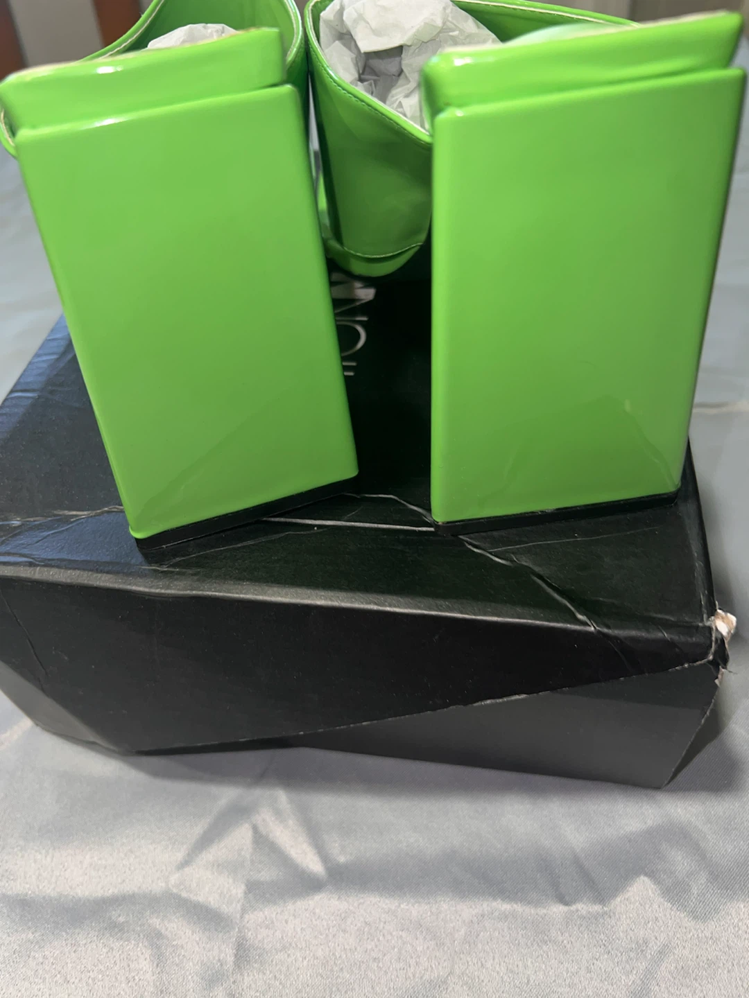Fashion Nova Women's Green Slide Sandals - photo 4