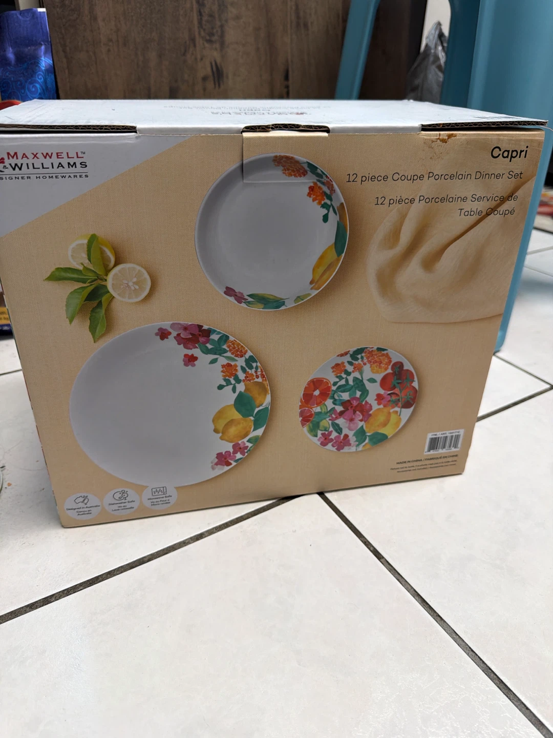 Maxwell & Williams Capri 12 Piece Porcelain Dinner Set