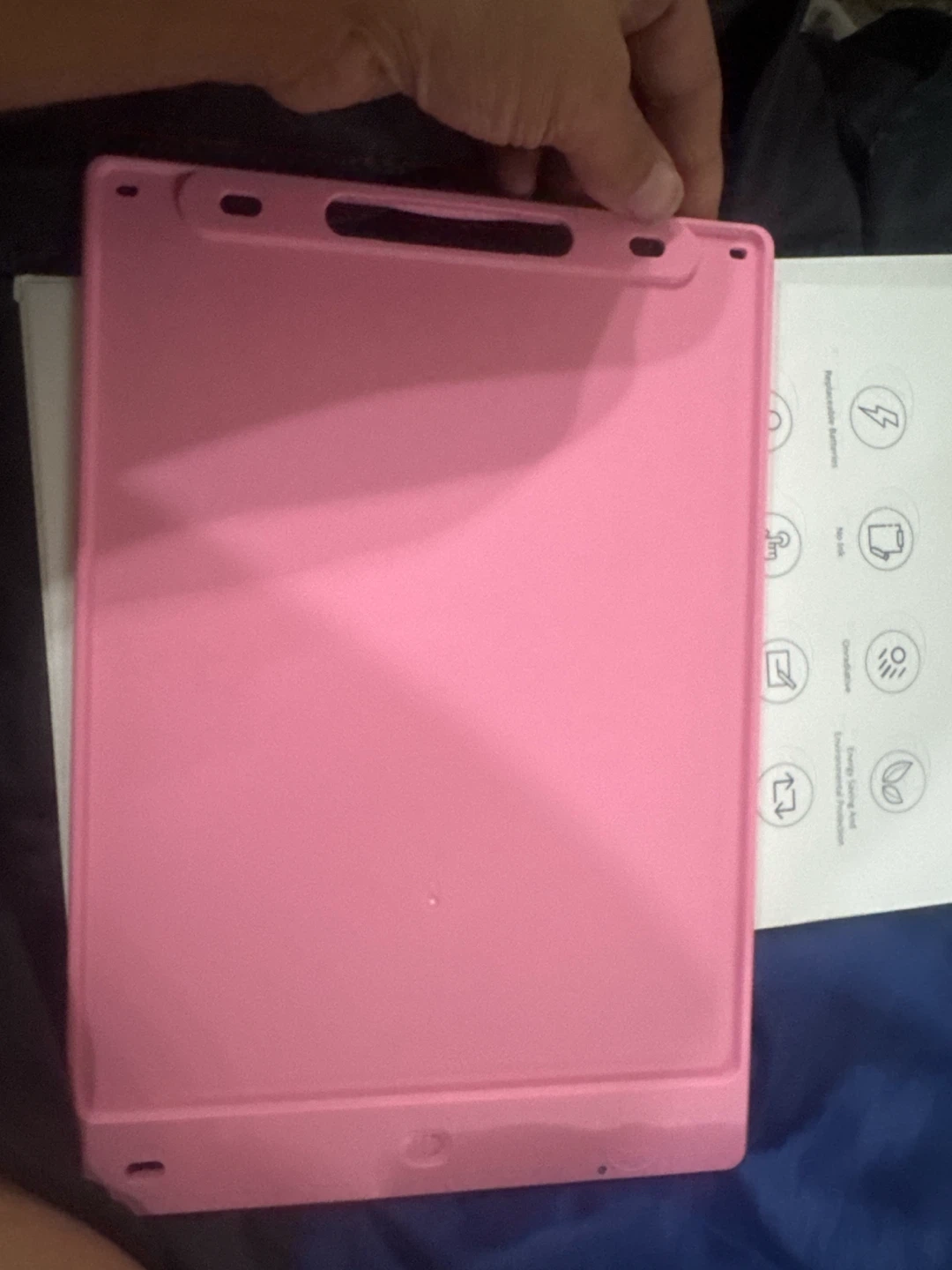 TEKFAN 10" LCD Writing Tablet - Pink/blue - photo 2