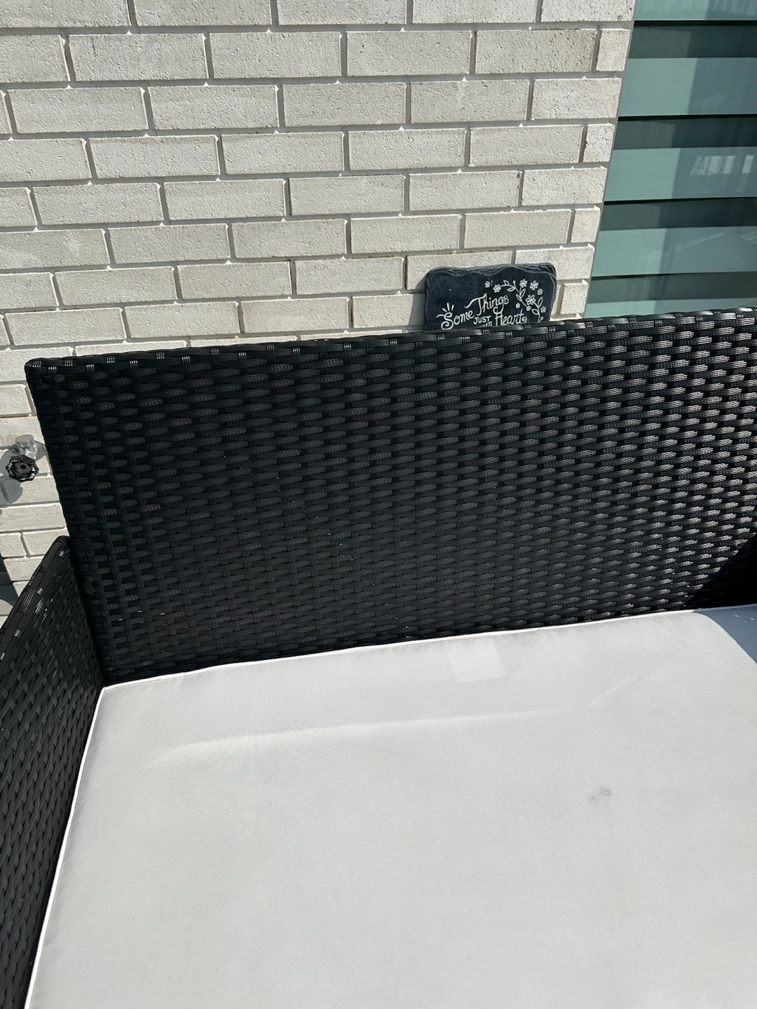 Wicker Patio Set with Glass Coffee Table - photo 4