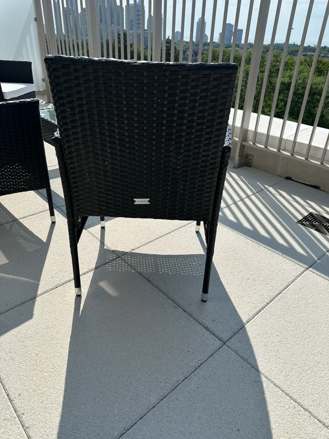 Wicker Patio Set with Glass Coffee Table - photo 5