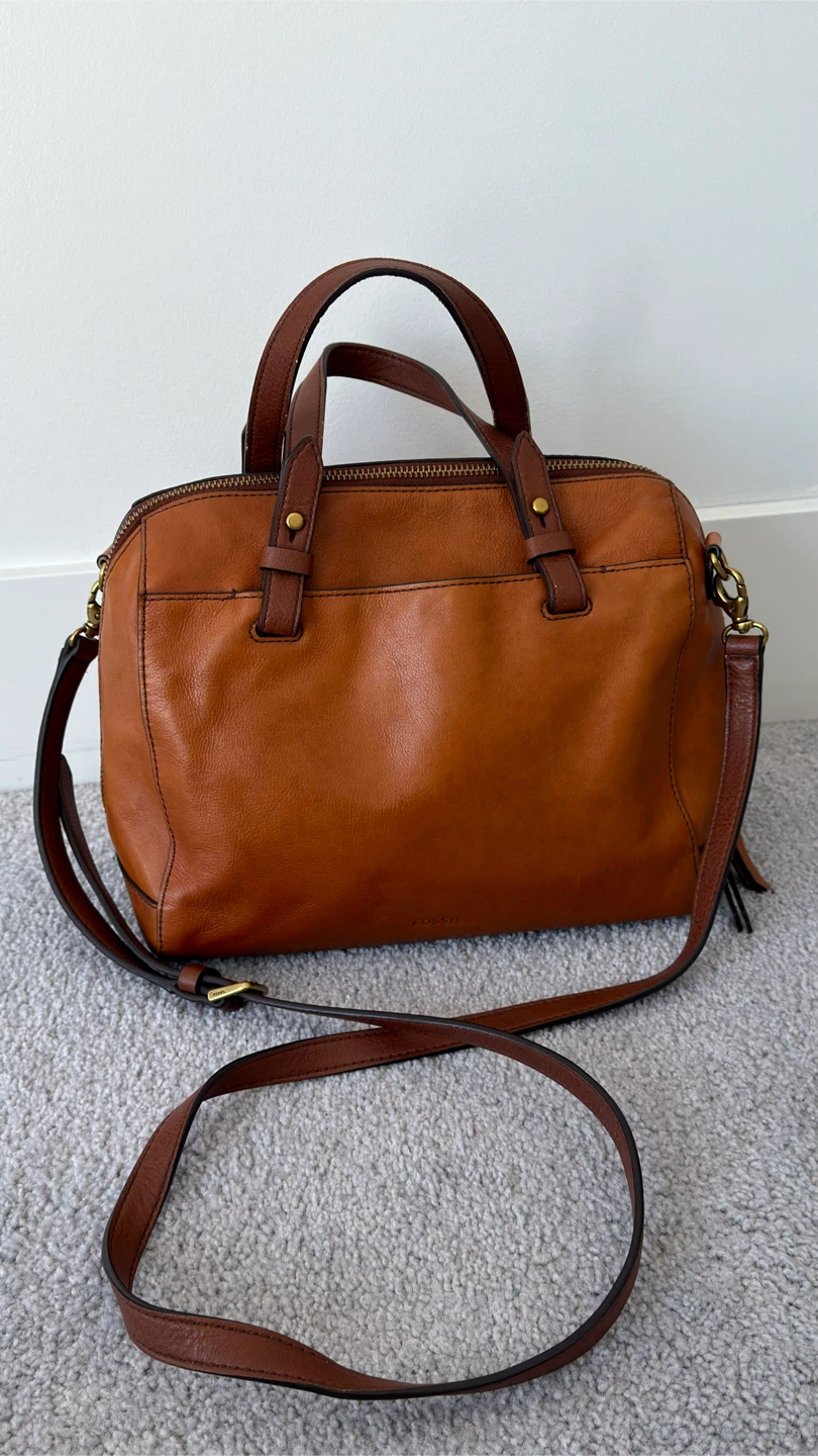 Fossil Leather Shoulder Bag