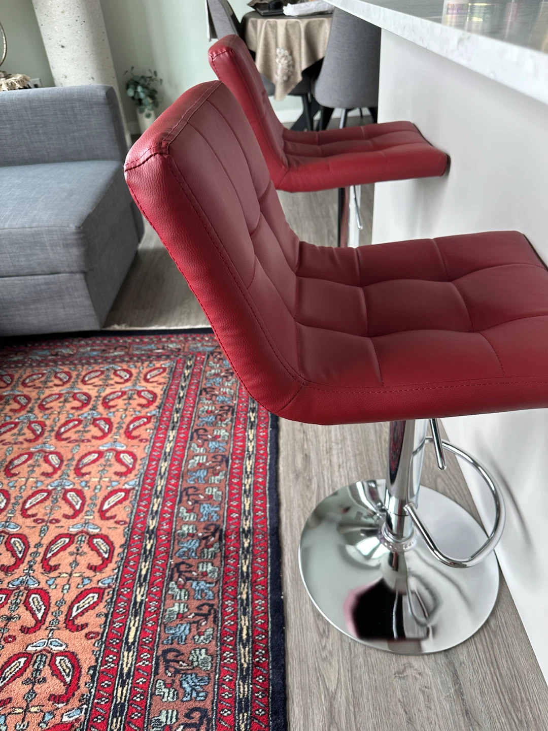 Red Bar Stool (2)