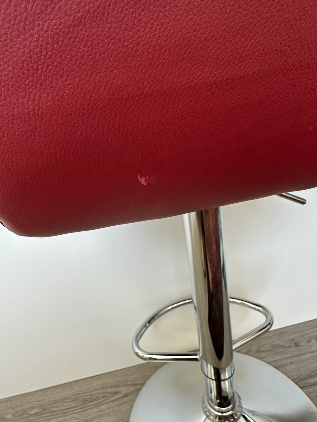 Red Bar Stool (2) - photo 4