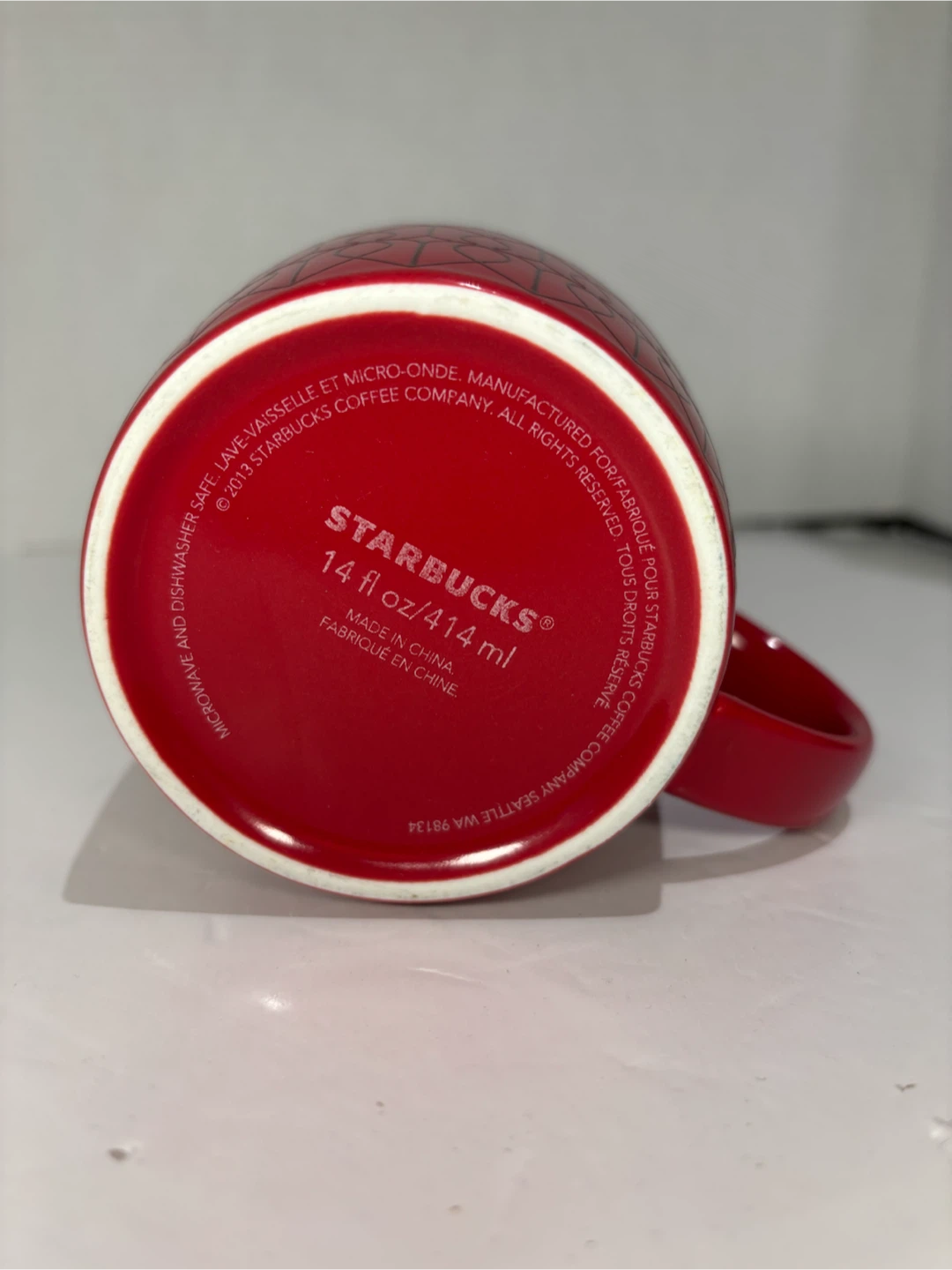 Starbucks Red Heart Pattern Mug - photo 4