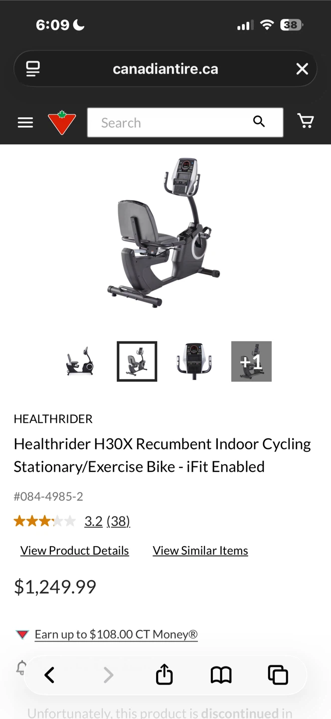 HealthRider H30X Recumbent Exercise Bike - photo 5