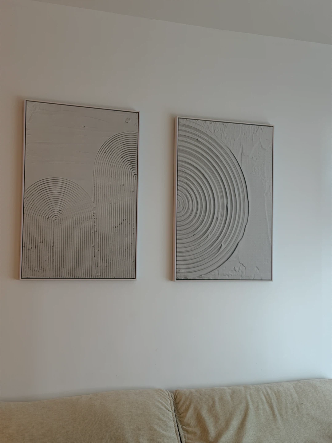 Set of 2 Modern Framed Canvas Wall Art