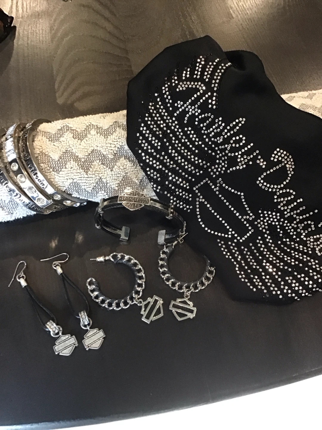 Harley-Davidson Jewellery Set and head band