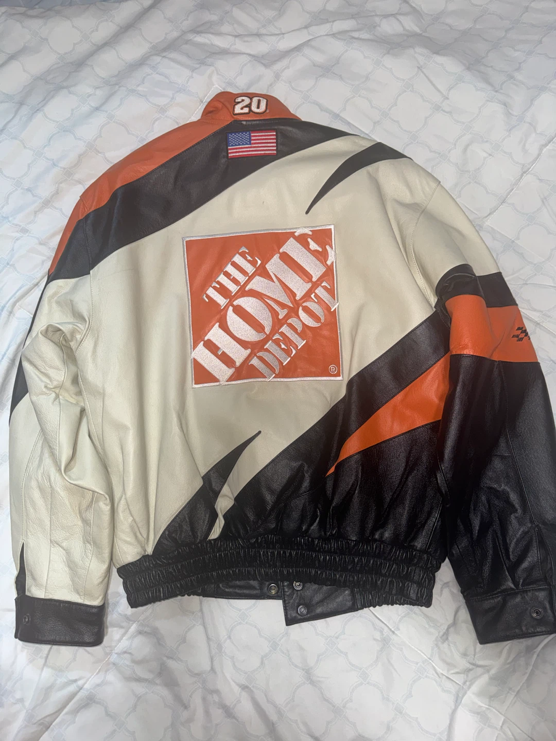 NASCAR The Home Depot Leather Racing Jacket
