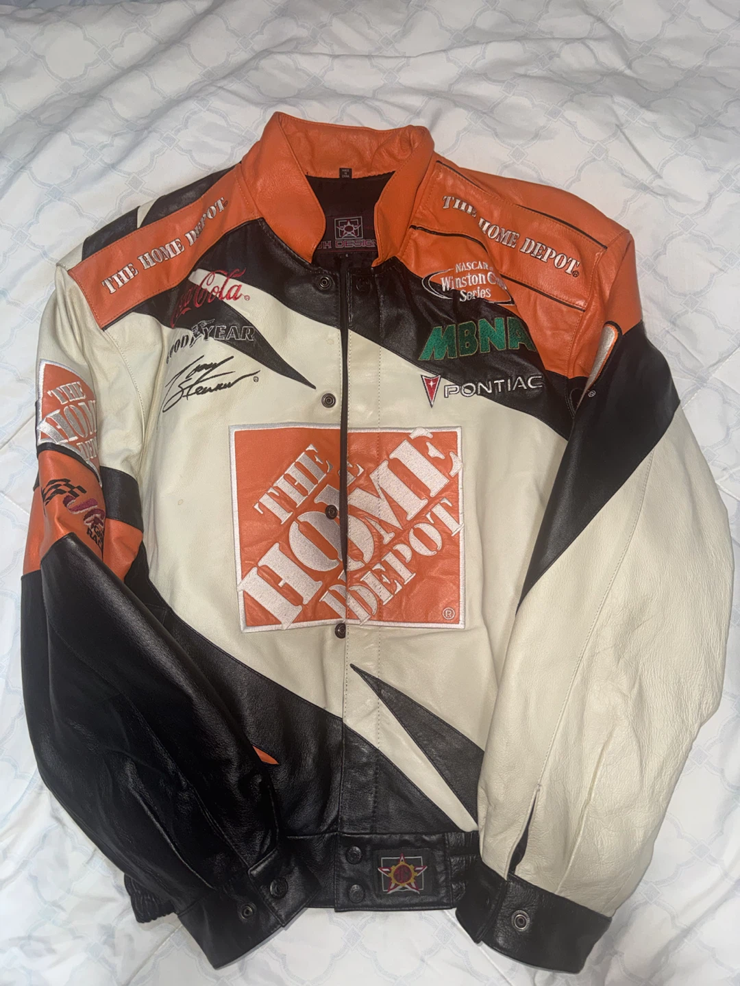 NASCAR The Home Depot Leather Racing Jacket - photo 2