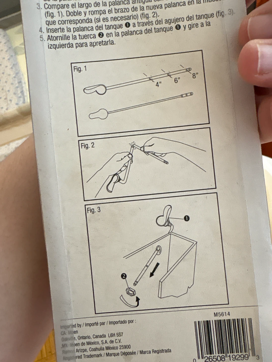 Moen Toilet Tank Lever - photo 2