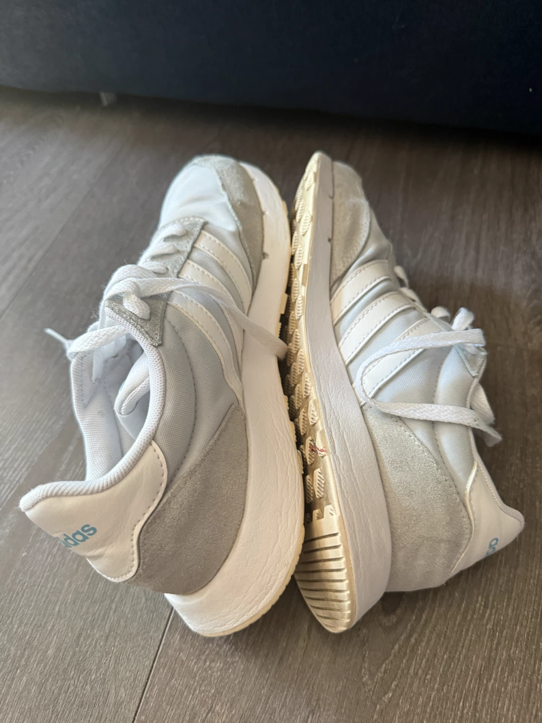 Adidas White and Grey Sneakers - photo 2
