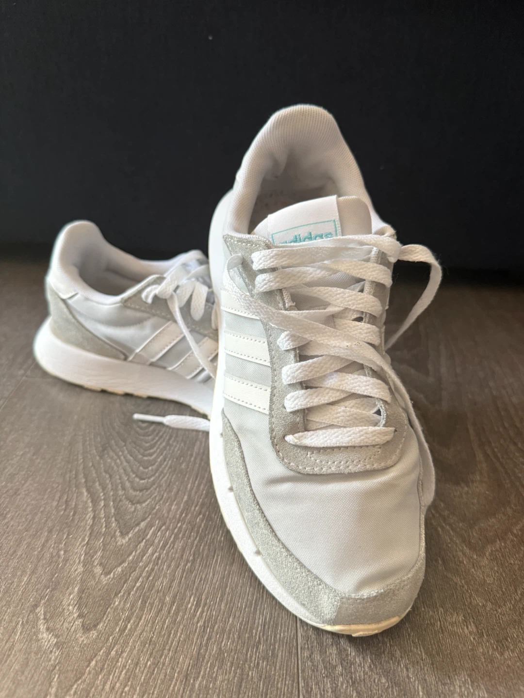 Adidas White and Grey Sneakers - photo 4