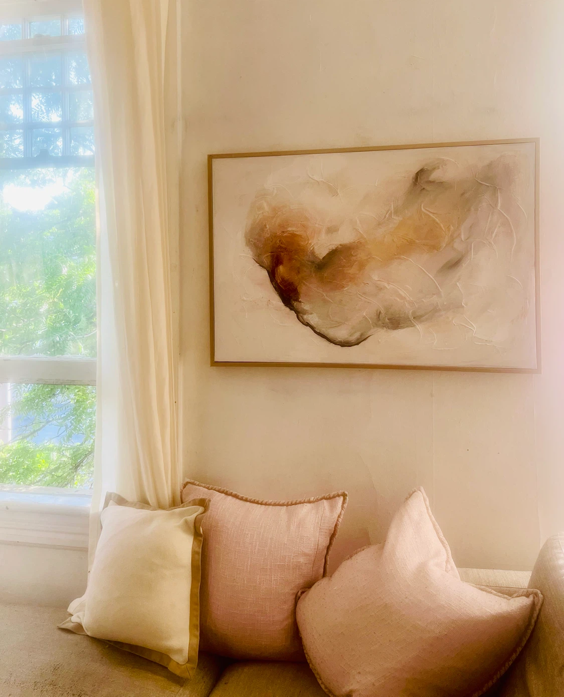 Textured Abstract Wall Art 25x37”