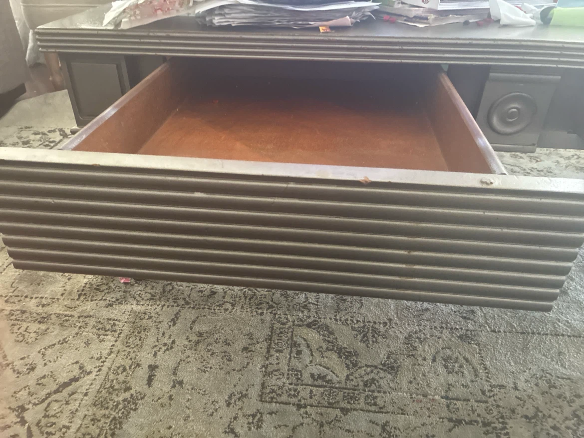 Solid wood table and side table set - photo 4