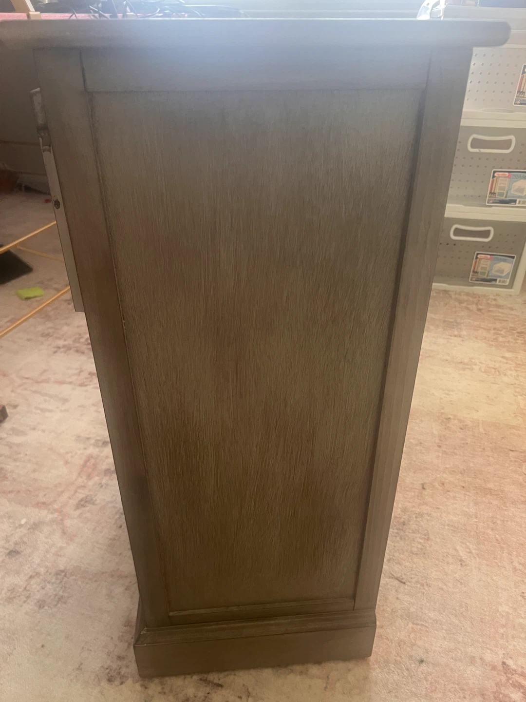 Gray 3-Drawer Nightstand / End Table - photo 4