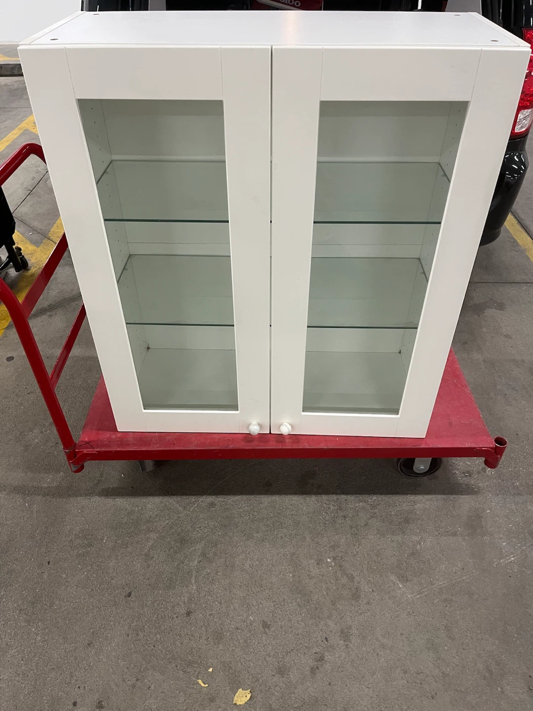 IKEA SEKTION Cabinet with Glass Doors