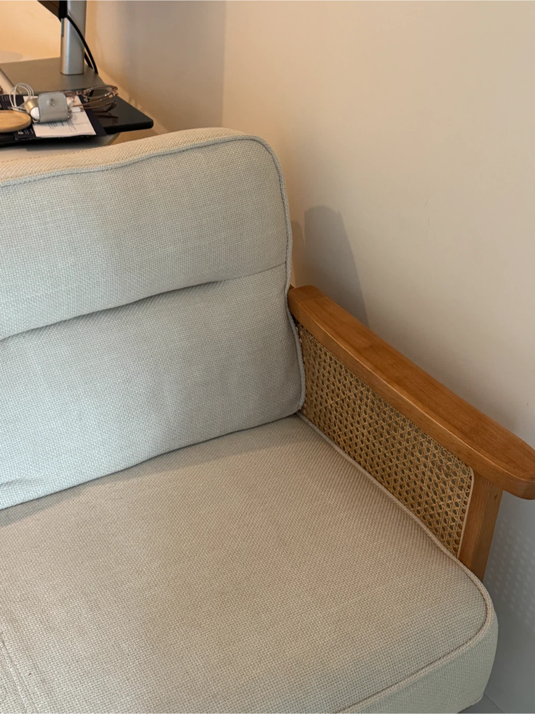 [🔥Urgent Sale] Modern Cane Accent Loveseat - photo 2