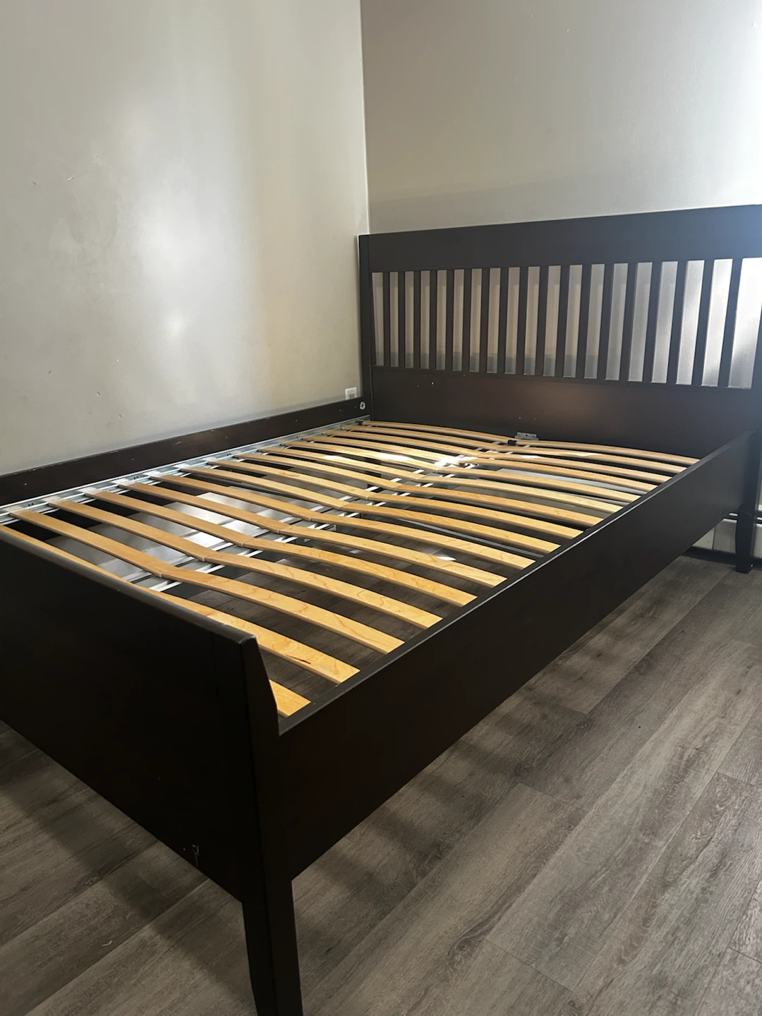 IKEA IDANÄS Bed Frame - Dark Brown - Queen