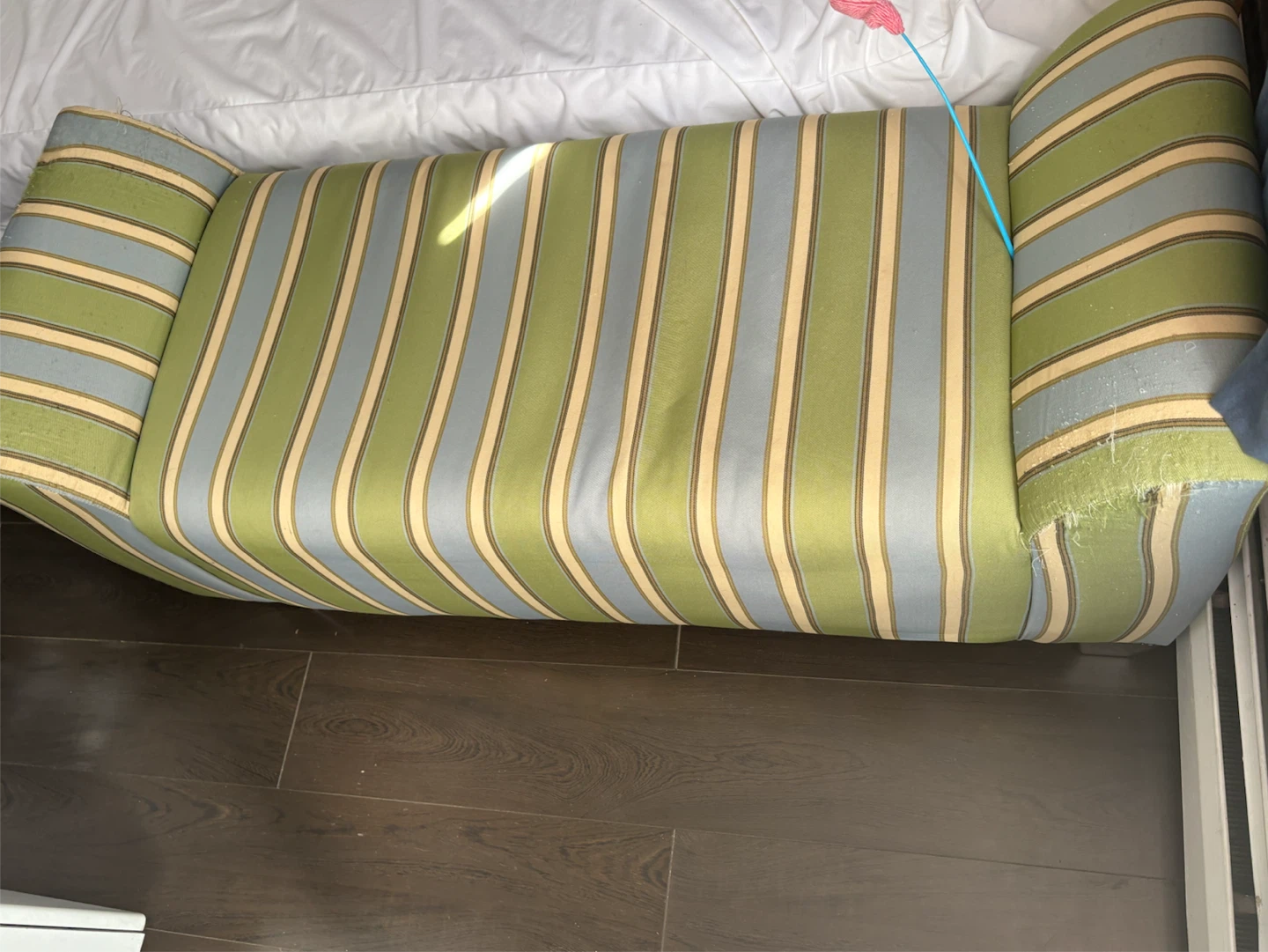 Vintage Striped Bench - photo 2