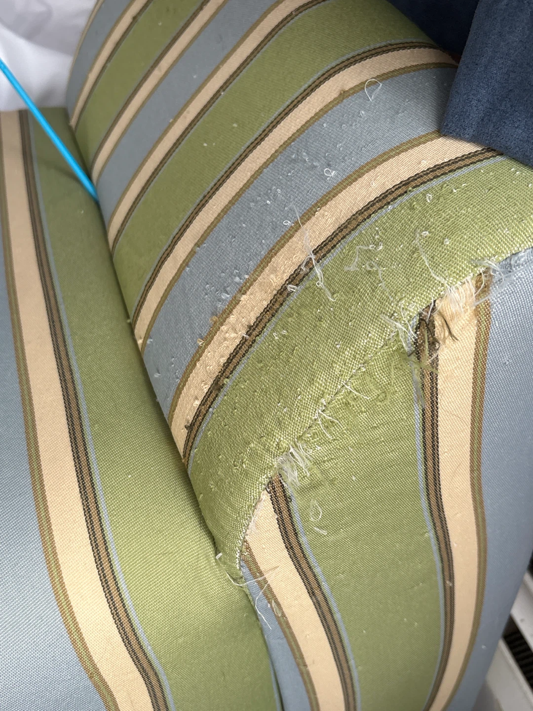 Vintage Striped Bench - photo 3