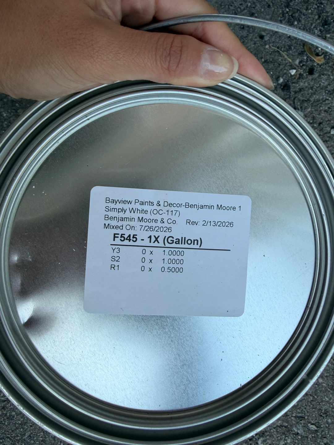 UNOPENED Benjamin Moore paint Simply White OC117 - photo 4