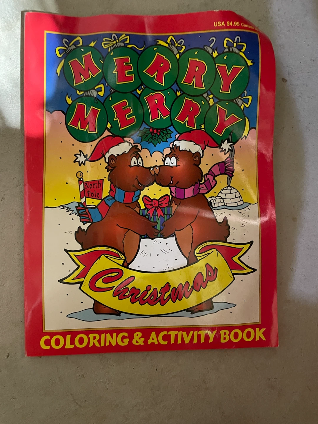 Merry Christmas Coloring & Activity Book 1998