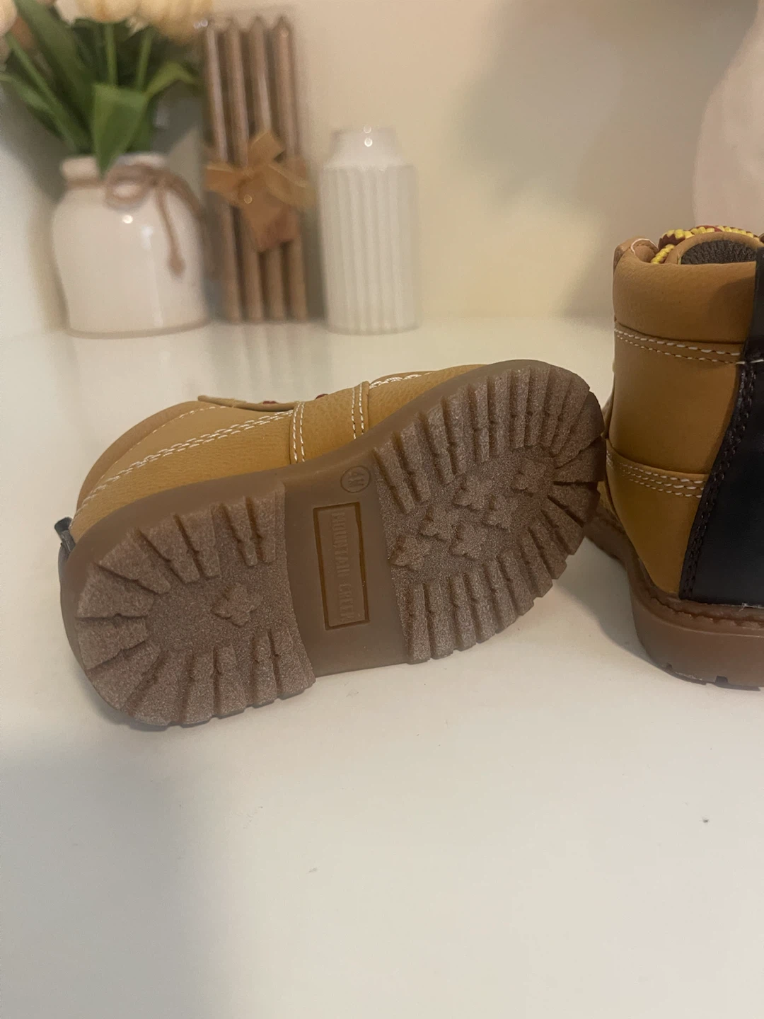 Toddler Tan Work Boots - photo 3