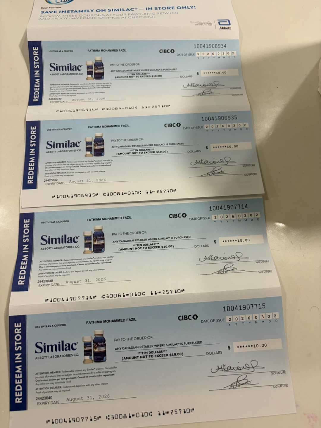 Free similac coupon