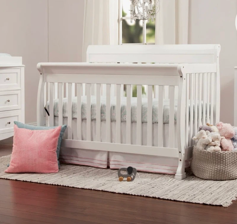 White wooden Convertible Crib 4-in-1 - photo 5