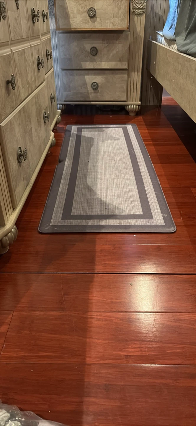 Gray Striped Runner Rug - photo 2
